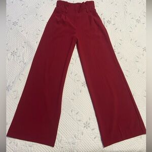 Express Red Wide Left Womens pant